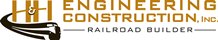 H&H Engineering Construction Railroad Builder logo